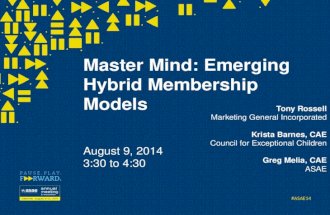 Emerging Hybrid Membership Models for Associations