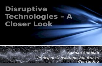 Disruptive Technologies – a closer look