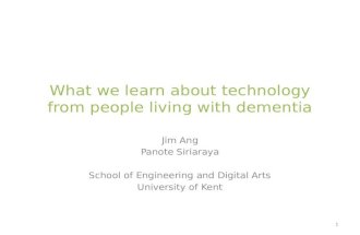 What we learn about technology from people living with dementia