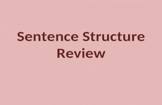 Sent structure review