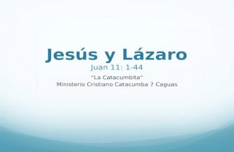 Jesús y Lázaro