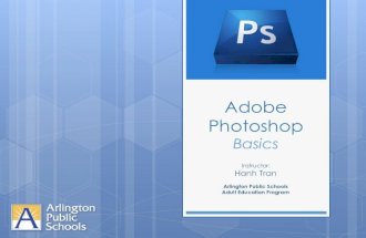 Adobe Photoshop Basics - Session 1