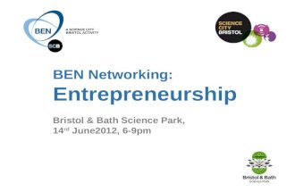 BEN Networking - Entrepreneurship June 2012