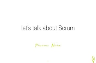 Let's talk about scrum