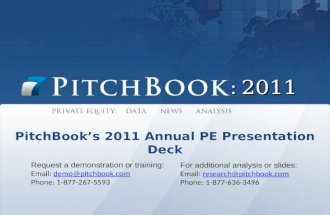 PitchBook 2011 Annual Private Equity Presentation Deck