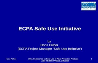 Ecpa safe use initiative (h.felber)