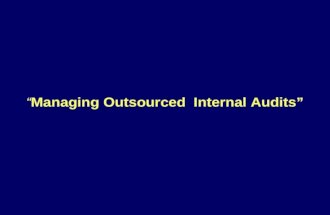 3a   10 - managing outsourced audit activities