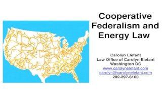 Cooperative federalism and energy law