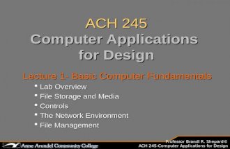 Ach 245 Lecture 01 (Fundamentals) Vista