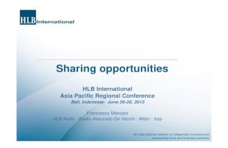 Sharing opportunities f marconi_hlb asian pacific_bali 27062013