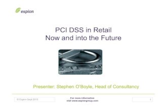 Pci dss in retail   now and into the future