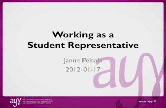 Working as student representative in Aalto University