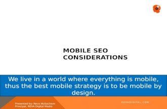 Mobile SEO Considerations