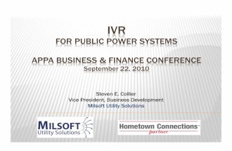 Smart Grid Solutions: IVR for Public Power Systems
