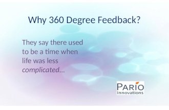 360 Degree Feedback | Why Use 360 Degree Feedback? Simplify 360 Delivery