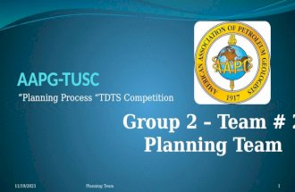 Planning Management TDTS 2014