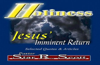 Holiness: The Imminent Return