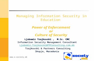 Managing Information Security in Education: Power of Enforcement or Culture of Security