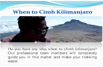 When to cimb kilimanjaro