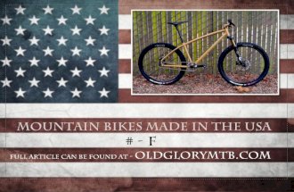 American Made Mountain Bikes