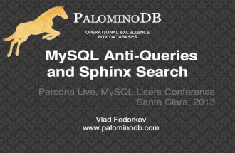 MYSQL Query Anti-Patterns That Can Be Moved to Sphinx