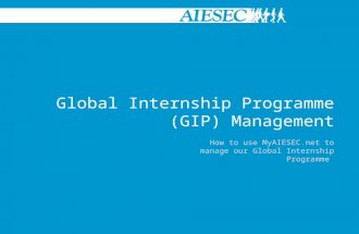 Global internship programme_management