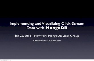 MongoDB ClickStream and Visualization