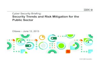 Security Trends and Risk Mitigation for the Public Sector