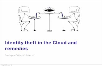 Identity theft in the Cloud and remedies