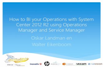 How to bi your operations with System Center 2012 R2 using Operations Manager and Service Manager