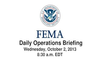 FEMA Daily Ops Brief - Oct 2, 2013