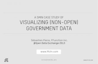 Visualizing Government Data. Sebastien Pierre, FFunction, ffctn.com