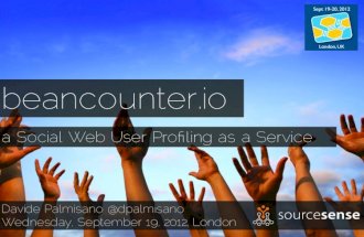 beancounter.io - Social Web user profiling as a service #semtechbiz