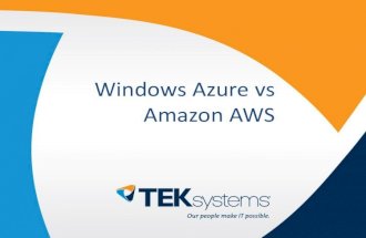 Windows Azure vs. Amazon AWS