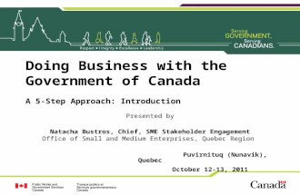 Doing Business with the Government of Canada
