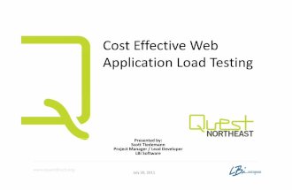 Cost Effective Web Application Load Testing