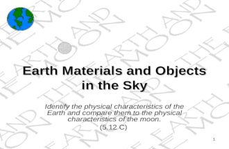 Earth and objects in the sky