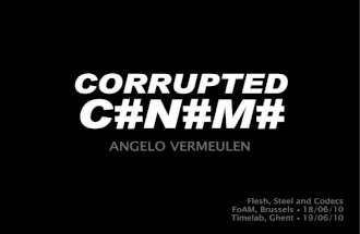 Corrupted C#n#m#
