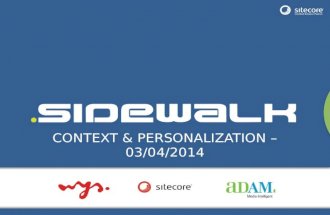 Sidewalk - Context & Personalization seminar