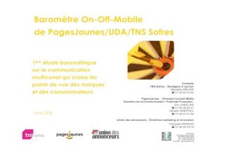 Baromètre On-Off-Mobile de PagesJaunes/UDA/TNS Sofres