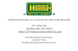 377 Miles Rd Bentleyville Ohio Tudor Home for Sale
