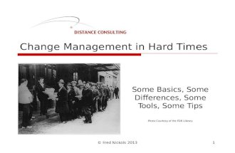 Change management in hard times