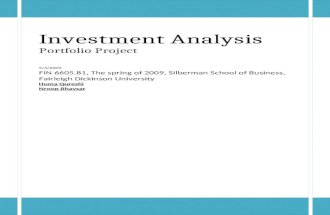 Investment Analysis  Final Project