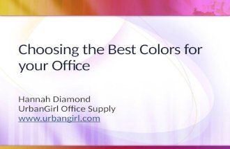 How to Choose the Right Colors for Your Office or Business