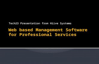 Hiive Tech23 Presentation