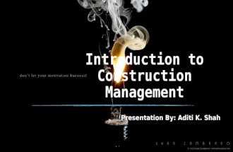 Introduction to construction management