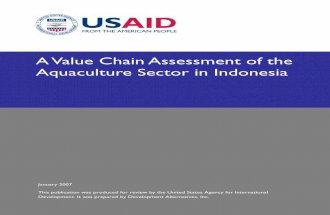Usaid A Value Chain Assessment of the Aquaculture Sector in Indonesia