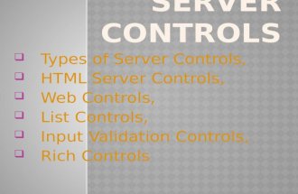 Ch3 server controls