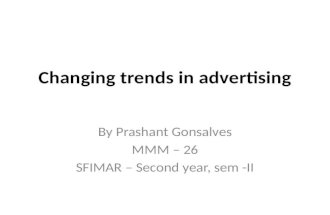 Changing trends in advertising