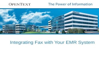 OpenText - Integrating Fax with Your EMR System